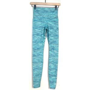 Lululemon Wunder‎ Under High Rise Space Dye Camo Alberta Teal Leggings Size 4